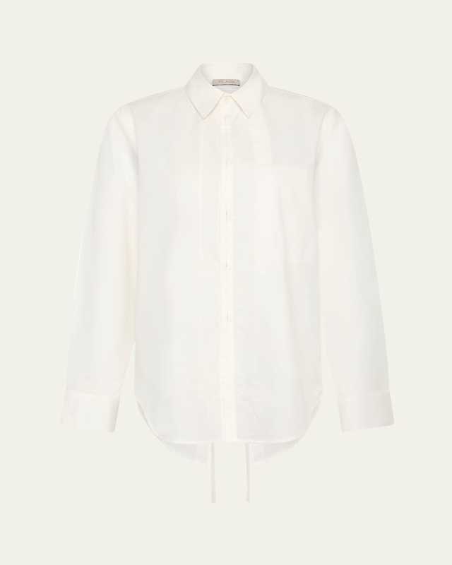 Long-Sleeve Tie-Back Shirt